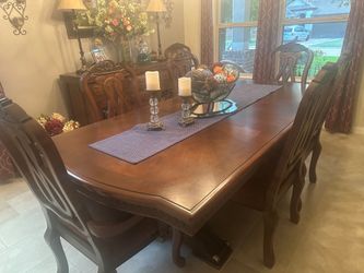 9-Piece Formal Dining Set – Table + 8 Chairs