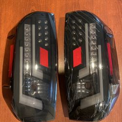 LED Tail lights for 2014-2020 Toyota Tundra Tail Lamps with Black Housing Smoke Lens 2PCS