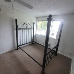 Four Poster Metal Bed Frame