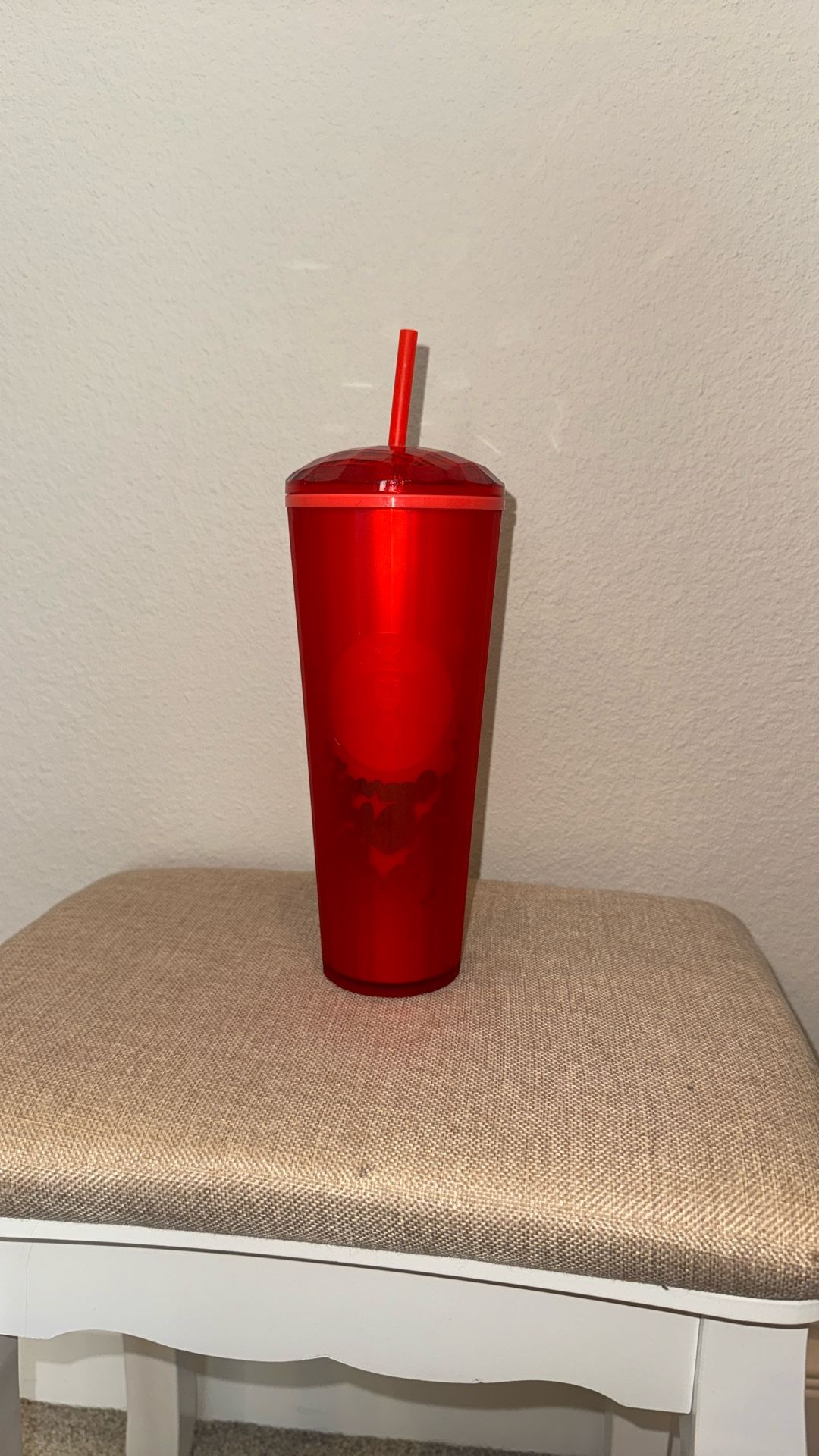 Red heart starbucks cup