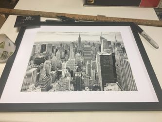 New York wall art print framed home decor 16x20