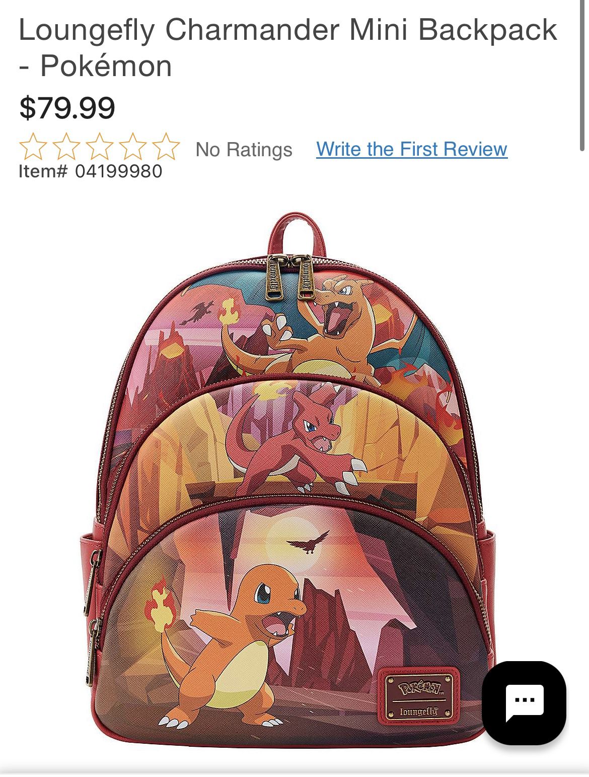 Pokémon Loungefly Backpack Charizard