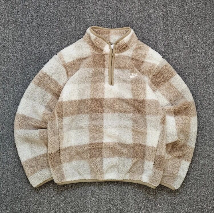 Nike Club Fleece Women's Watersized Quarter Zip Sweater Size Small