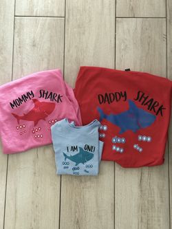 Baby Shark Family Shirts For First Birthday