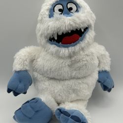 Abominable Snowman Yeti Plush 17" White Fur Blue Feet Chiseled Chest Toy Rudolph