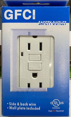 15A GFCI Outlet UL Listed (5 PCS) White