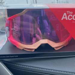 100%  Accuri 2 Goggle Donut Clear Lens