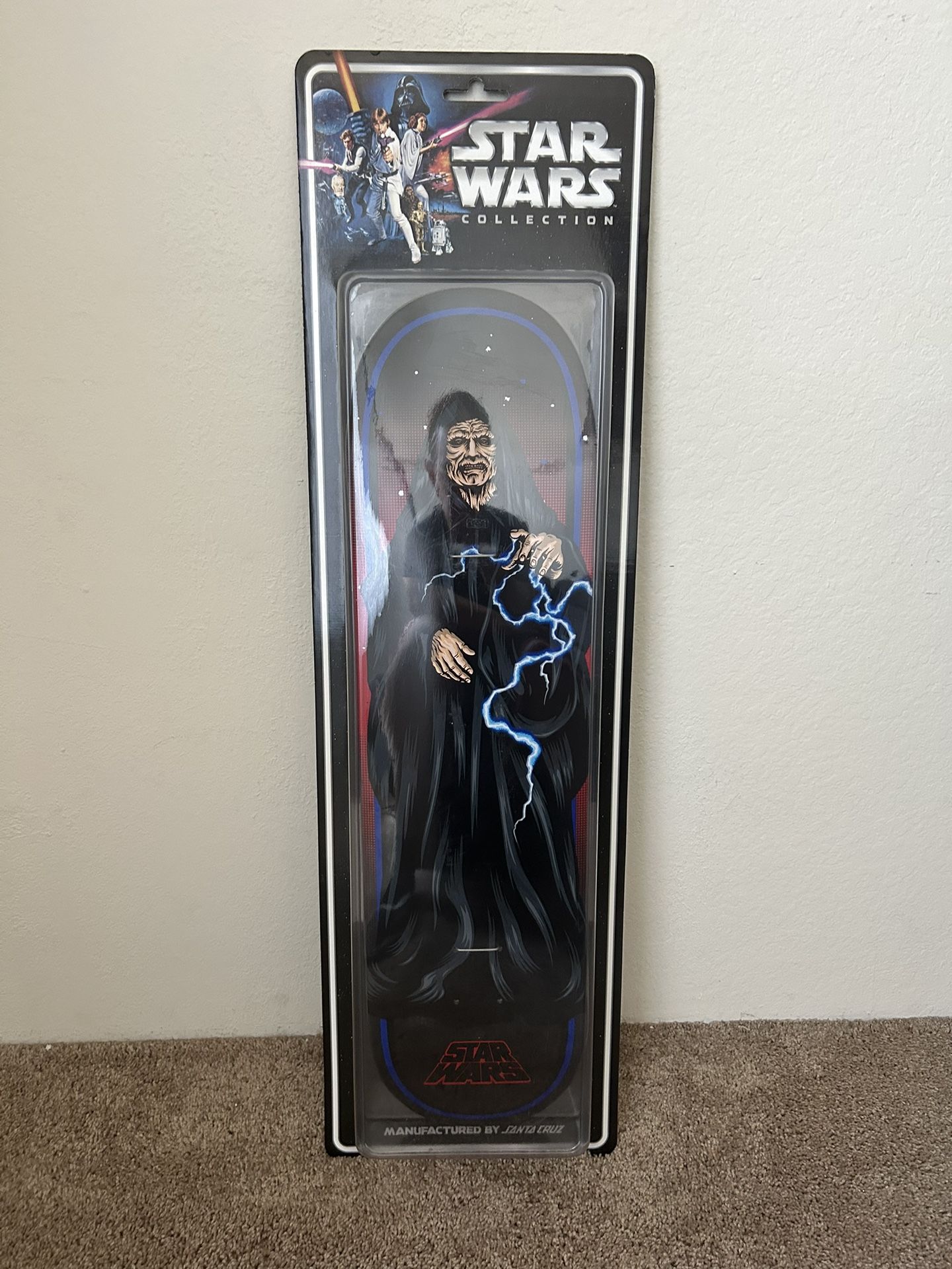 Brand New Star Wars Santa Cruz Collectible Skateboard Deck - The Emperor