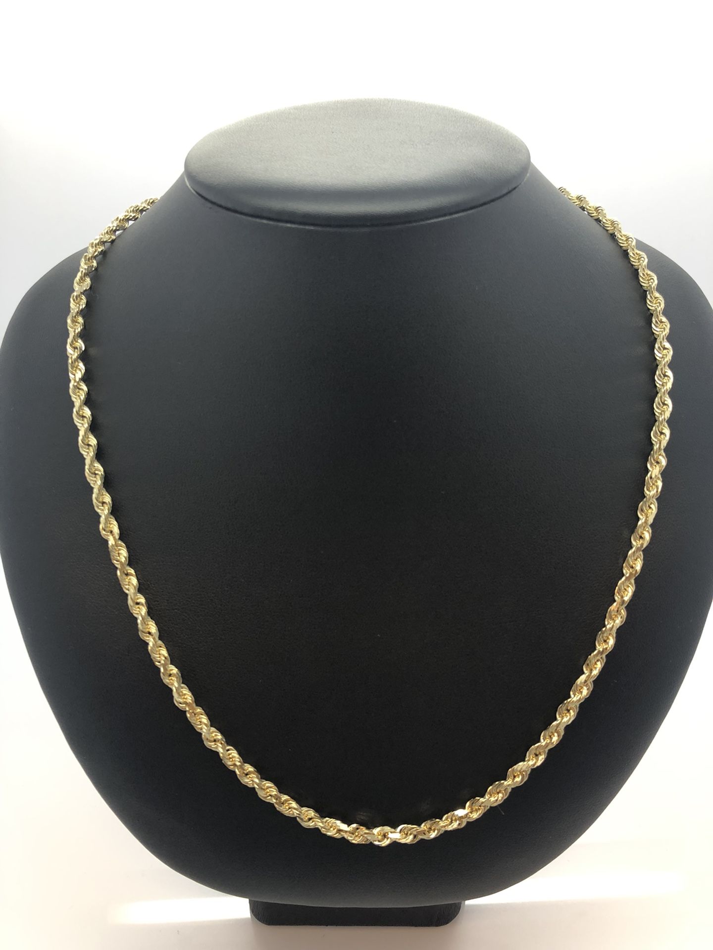 New 10K Solid Gold Rope Chain 