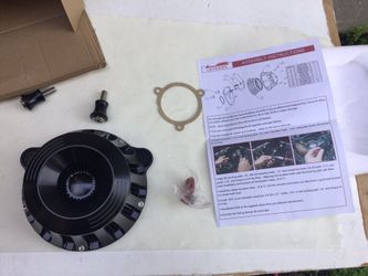 CNC Chrome Air Cleaner Intake Filter For Harley M8 Touring Street Road Glide 2017 And Up. Black With Black Color  Filter