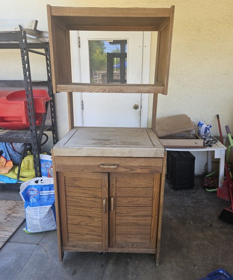 Butcher Block cabinet
