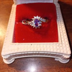 Beautiful Synthetic Amethyst Ring