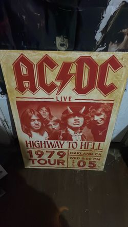 Have three big cardboard pictures of Pink Floyd-AC/DC and Iron Maiden