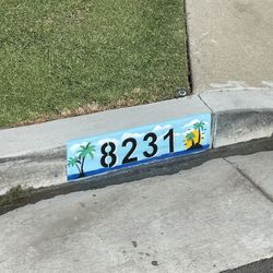 Beach scene background curb address