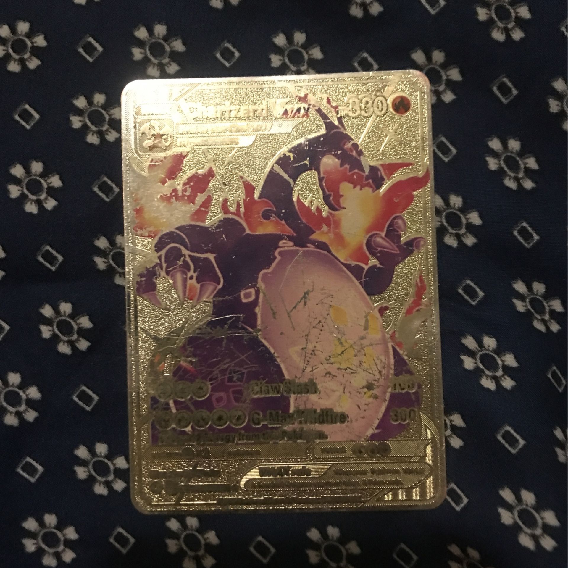 Gold Metal Pokémon Card