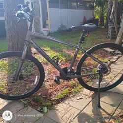 Gray Mountain Bike with Kickstand
