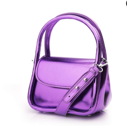 By Moda Metallic Mini Phoebebag Purple Porvair | NWT