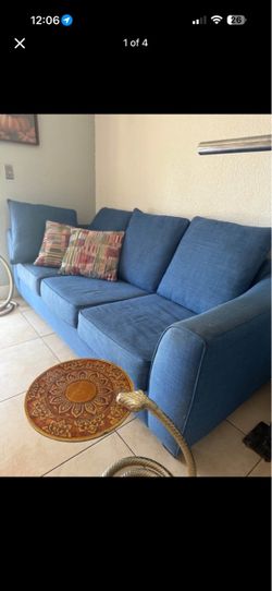Free Used blue sofa