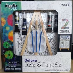 Deluxe Easel and Paint Set