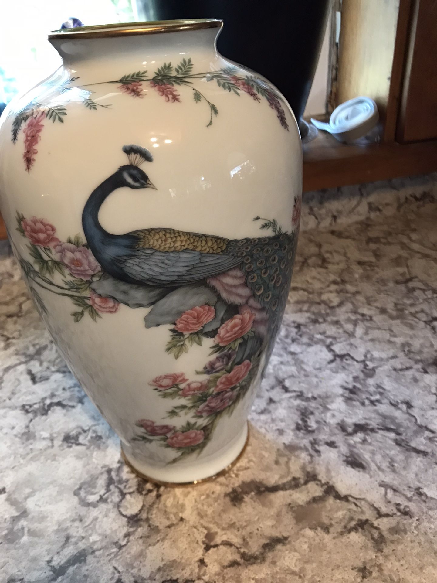 Imperial Peacock Vase