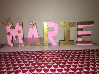 Paper mache letters