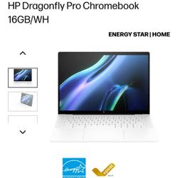Brand New! HP Dragonfly Pro Chromebook 16GB/WH