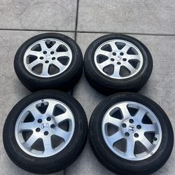Set of 4 Honda civic accord Acura wheels rims and tires 5x114.3 5x4.5