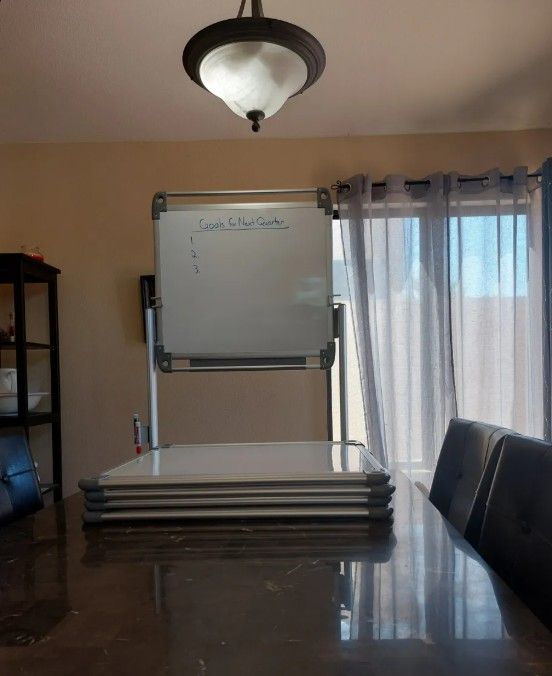 Mobile Whiteboard Cart + 5 Big Whiteboards - Perfect for Teachers/Business - $395