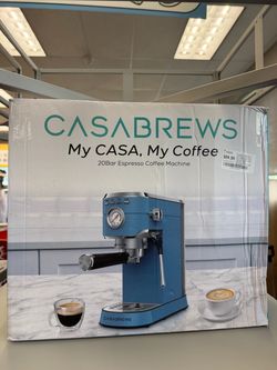 Casabrews CM5418 20 Bar Espresso Machine – Baby Blue
