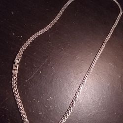 **REAL 925 SILVER** 22inch Men's Sterling Silver Necklace 