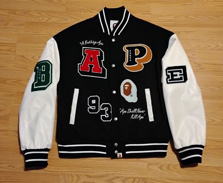 A Bathing Ape BAPE Varsity Jacket size XXL (Fits like XL) 