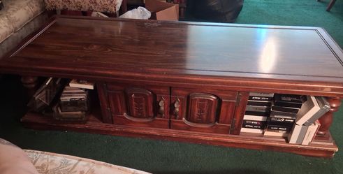 Coffee wood Table with Storage