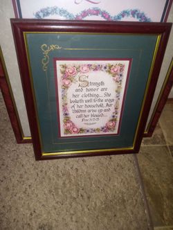 Framed bible verses