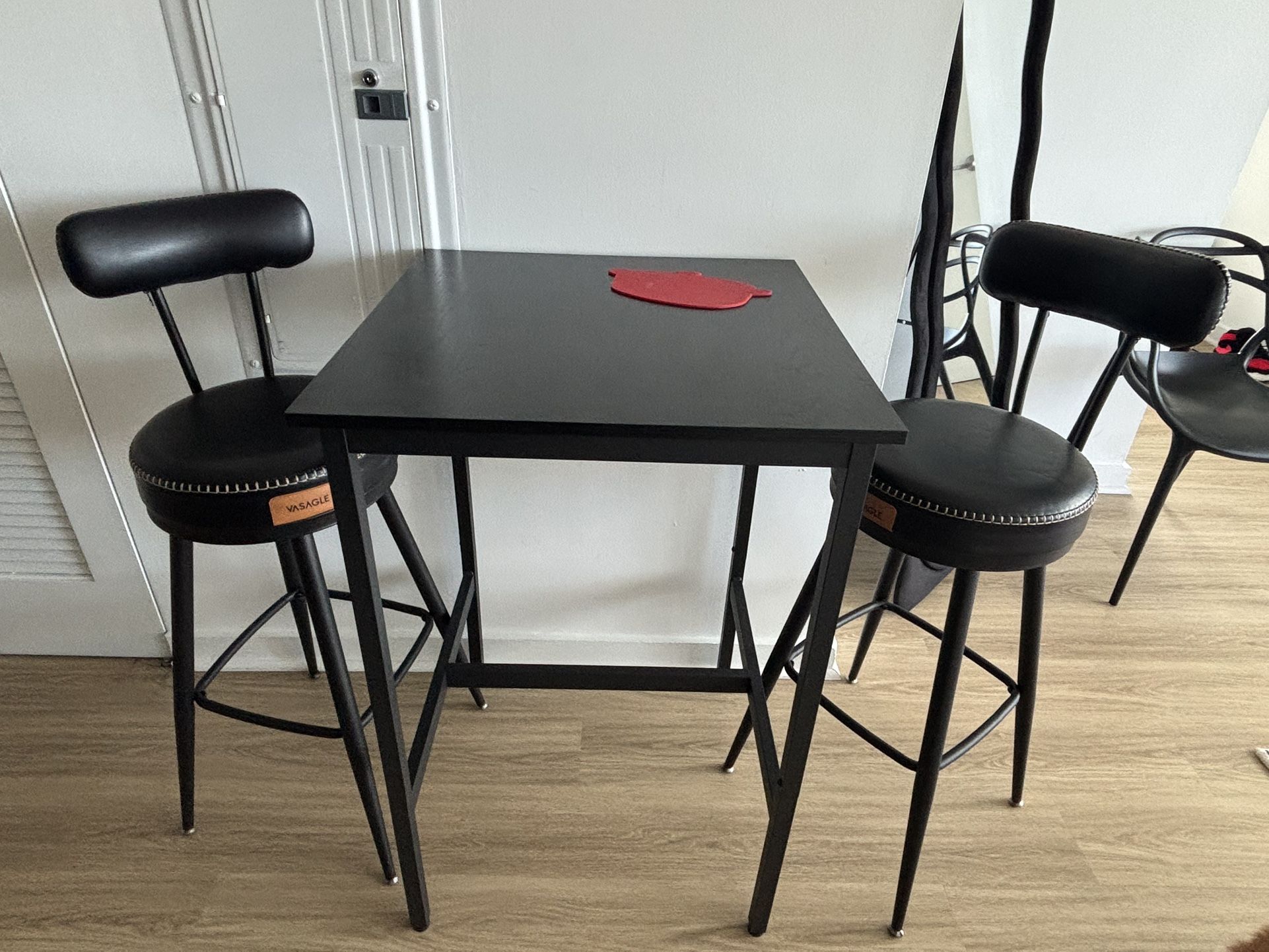 High Table + Two Bar Chairs 