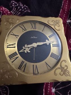 Seth Thomas Vintage Brass Wall Clock