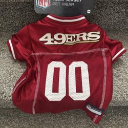 San Francisco 49Ers Dog Jersey
