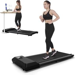 Walking Pad 2 in 1 Under Desk Treadmill, 2.5HP Low Noise Walking Pad Running Jogging Machine with Remote Control for Home Office, Lightweight Portable