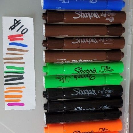 17 Sharpie Flip Chart Markers - Assorted Colors HALLOWEEN! for Sale in  Scottsdale, AZ - OfferUp