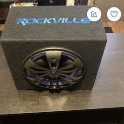 Rockville rvb12.1A 12 inch  500 W active power car subwoofer + sub encloser box 