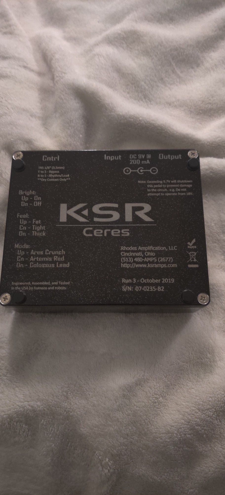KSR Ceres preamp pedal
