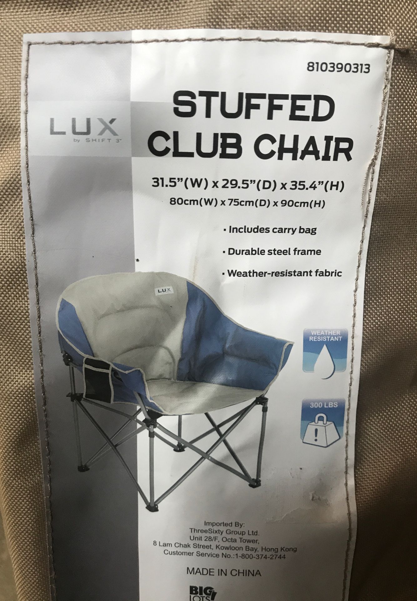 Huge Luxurious Padded Camping Chair