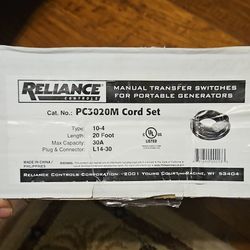 30 amp 10-4 copper generator cord new in box