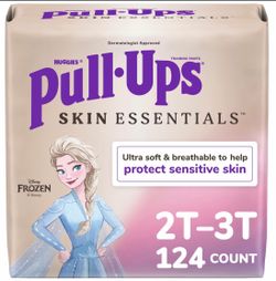 Pull-Ups Girls Skin Essentials Training Pants, Size 2T-3T, 124 Count