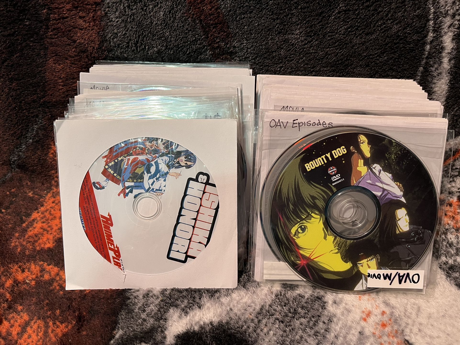 (65 Series) Massive anime movie & ova dvd collection