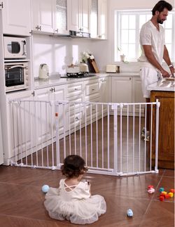 Babelio 72" Extra Wide Baby Gate, 30” Tall