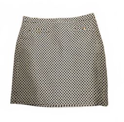 Ann Taylor LOFT Skirt Size 8 Black White Mini Classic City Chic Office Timeless