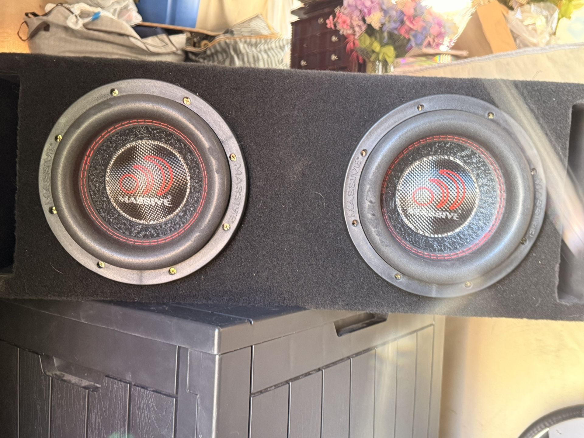 2 - 8in Massive Hippo Subwoofers And Box