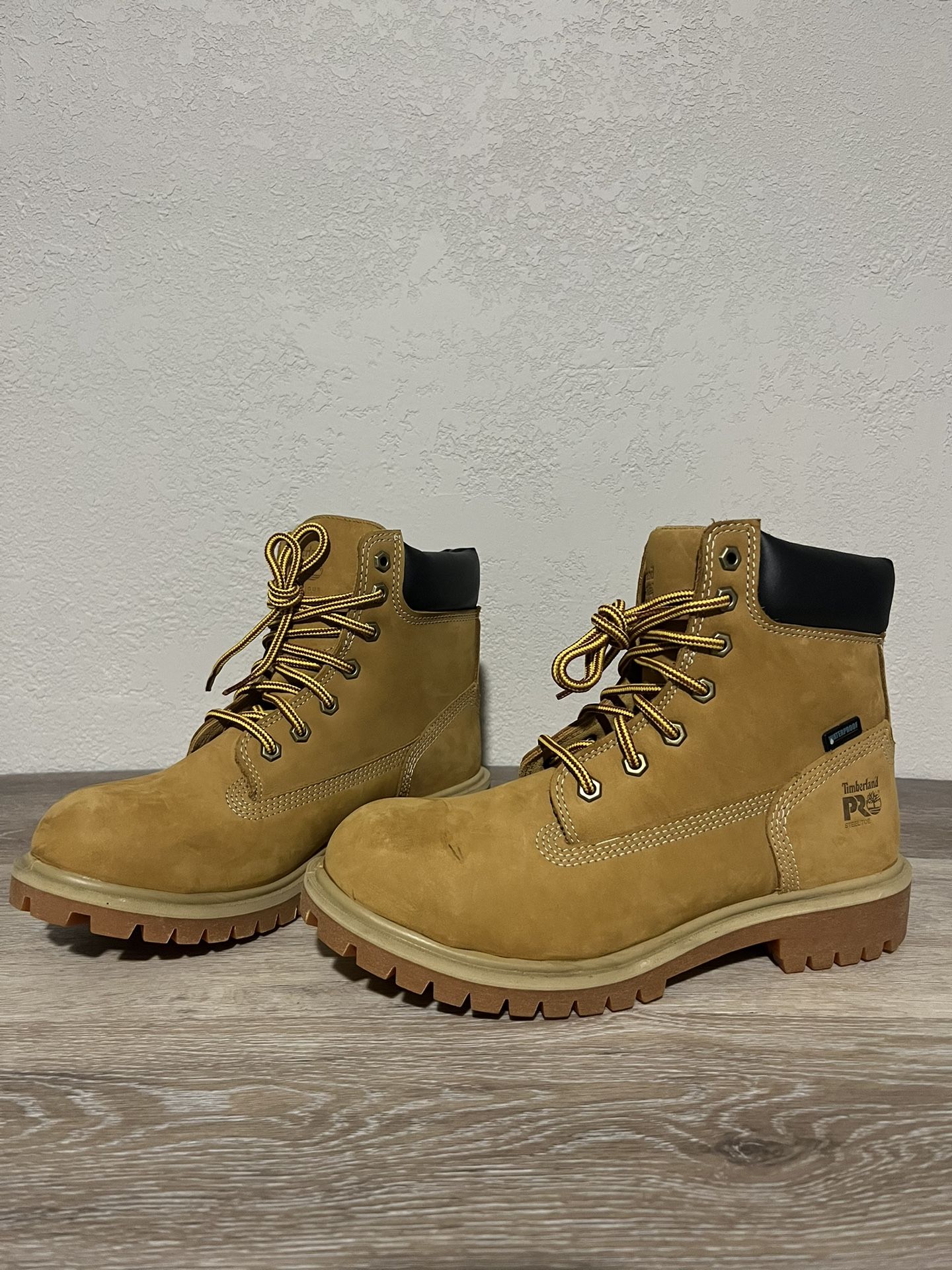 Timberland PRO Tan and Black Work Boots ( #9 Women)