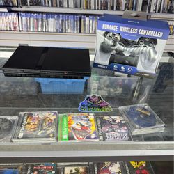 PlayStation 2 BLK Complete with Wireless Controller $155 Gamehogs 11am-7pm