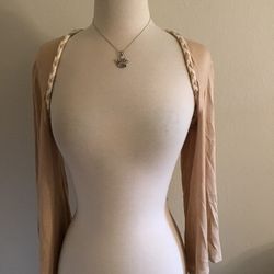 BEIGE CARDIGAN SIZE MEDIUM 